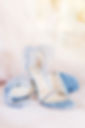 Blue wedding shoes