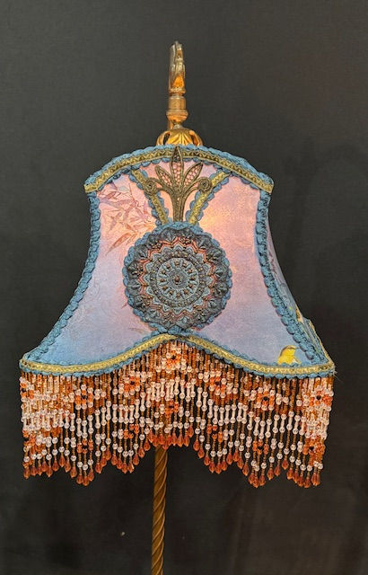 Thumbnail: Victorian Bridge Lampshade with Bird Motif