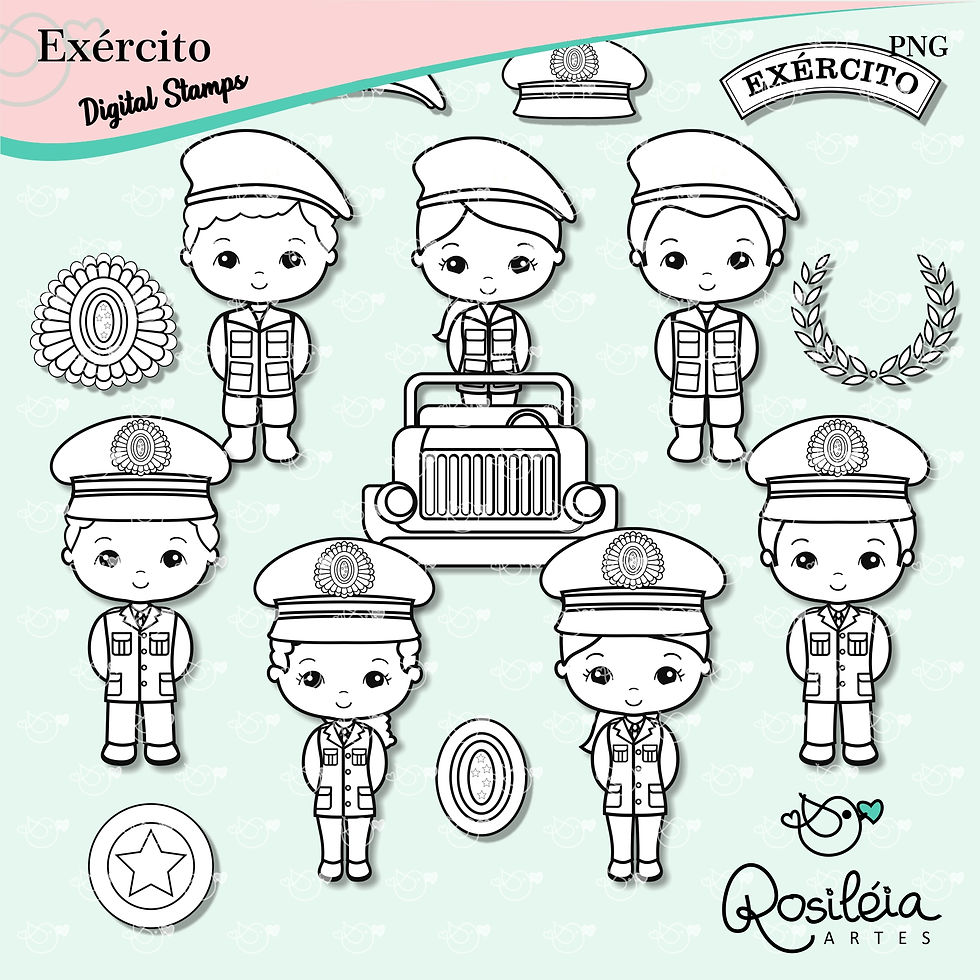 Digital Stamp Forças Armadas Exército