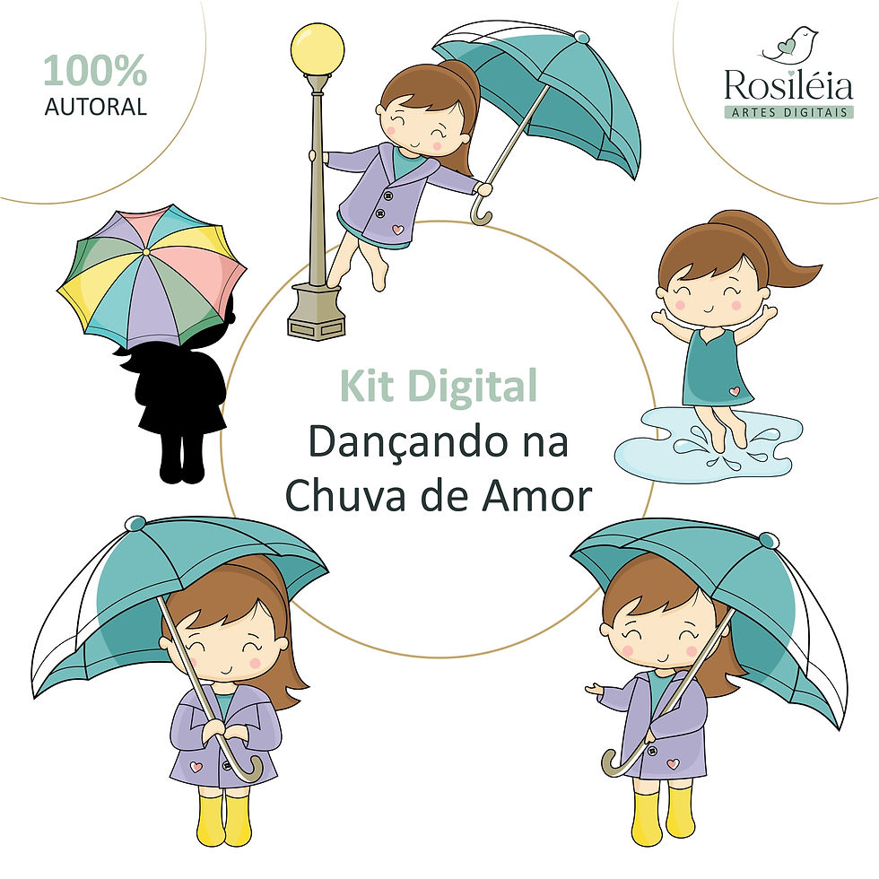 Kit Digital Dançando na Chuva de Amor