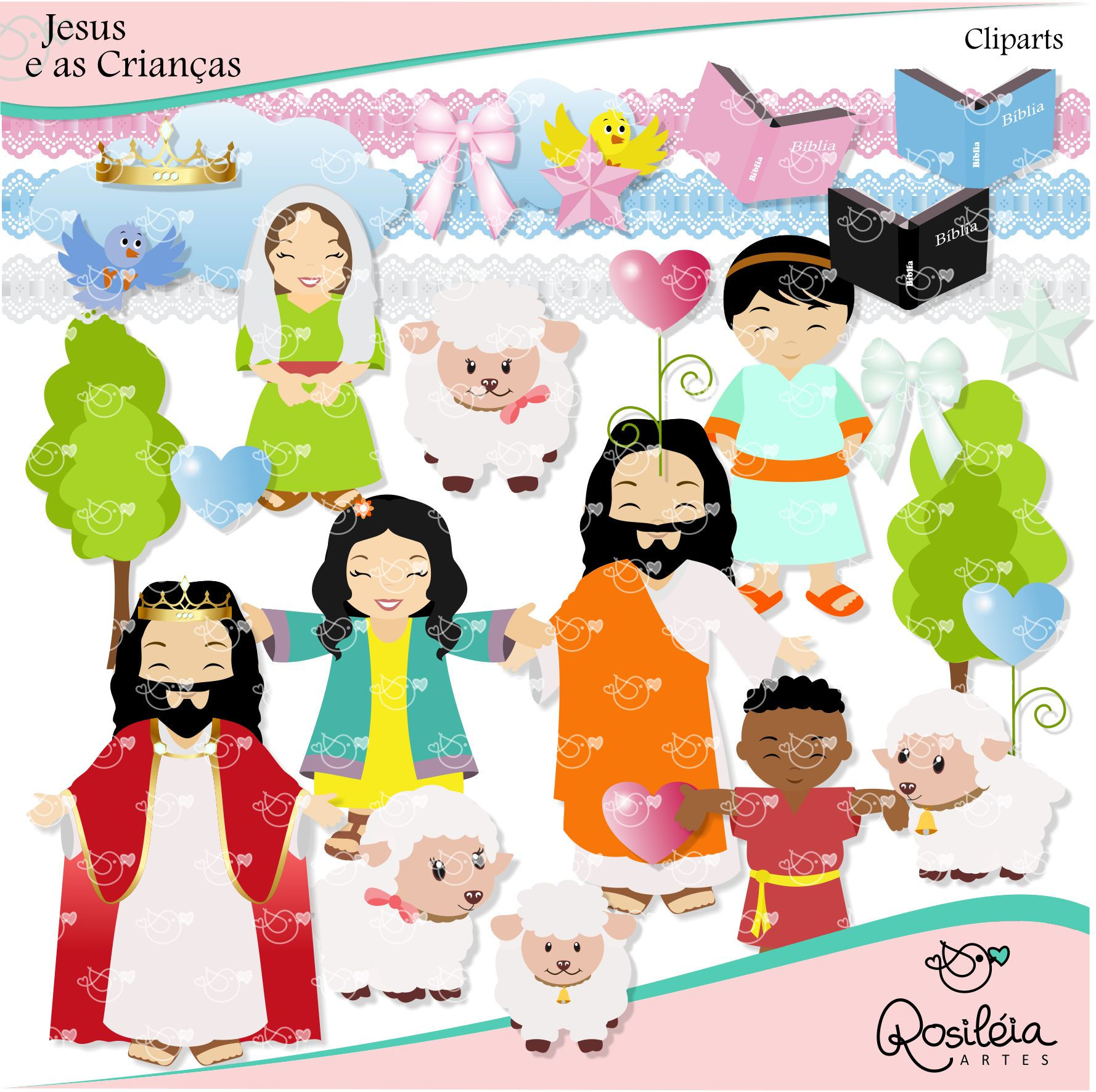 Kit Digital Jesus e as Crianças_Tema Bíblico
