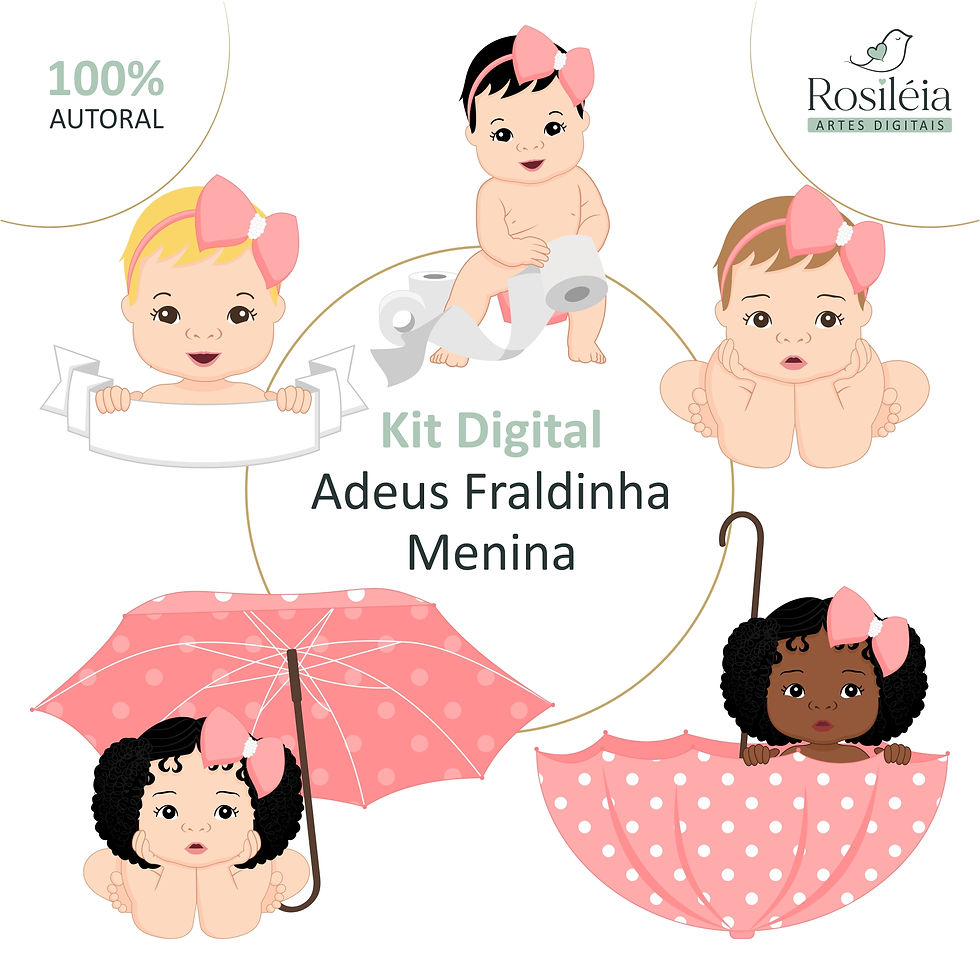 Kit Digital Adeus Fraldinha