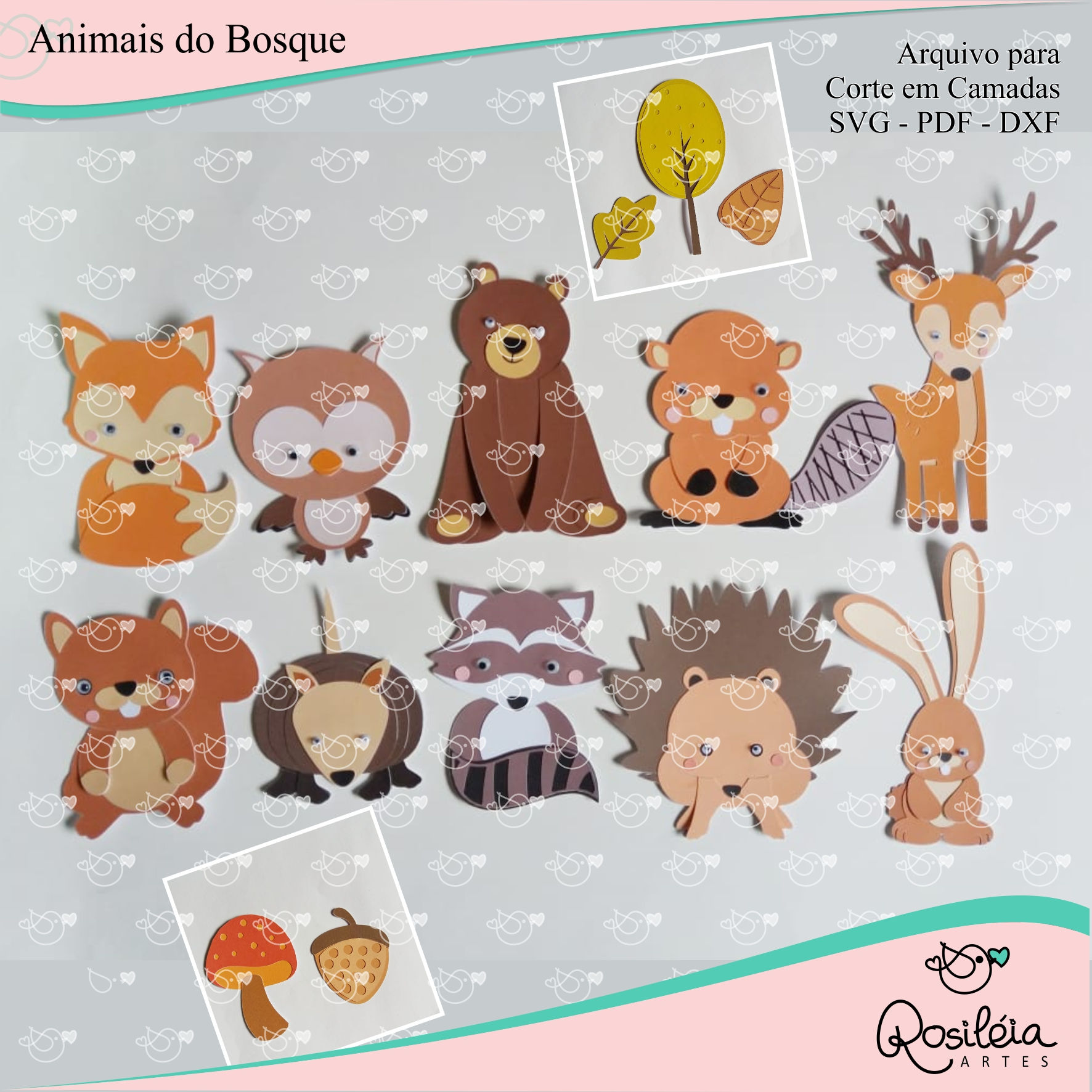 Combo Camadas Animais do Bosque