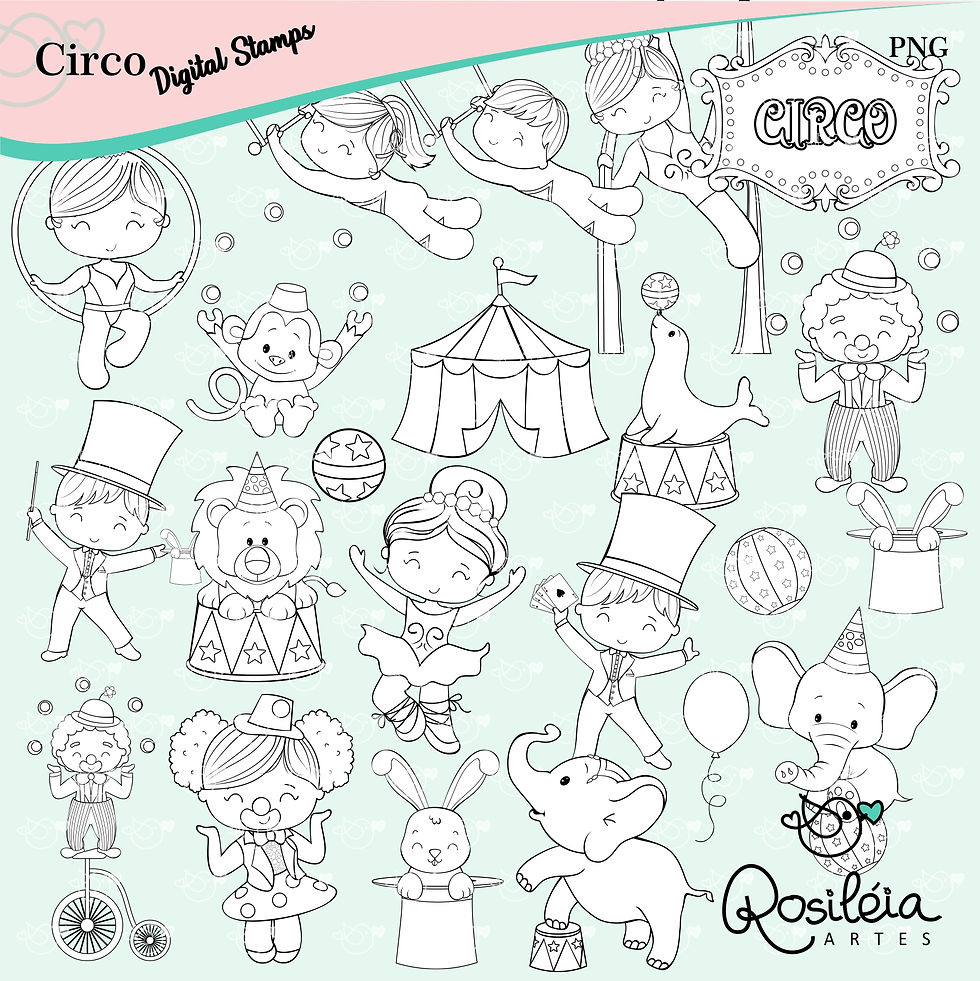 Digital Stamp Circo