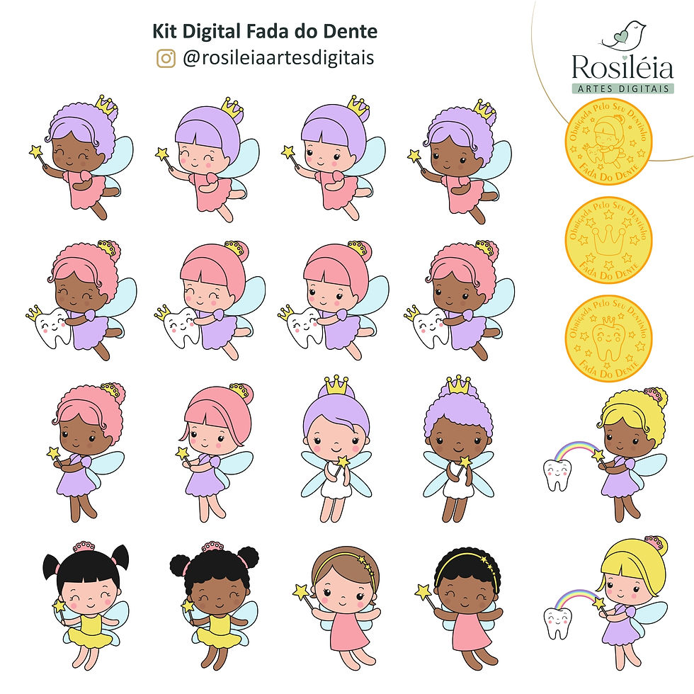 Miniatura: kit digital fada do dente