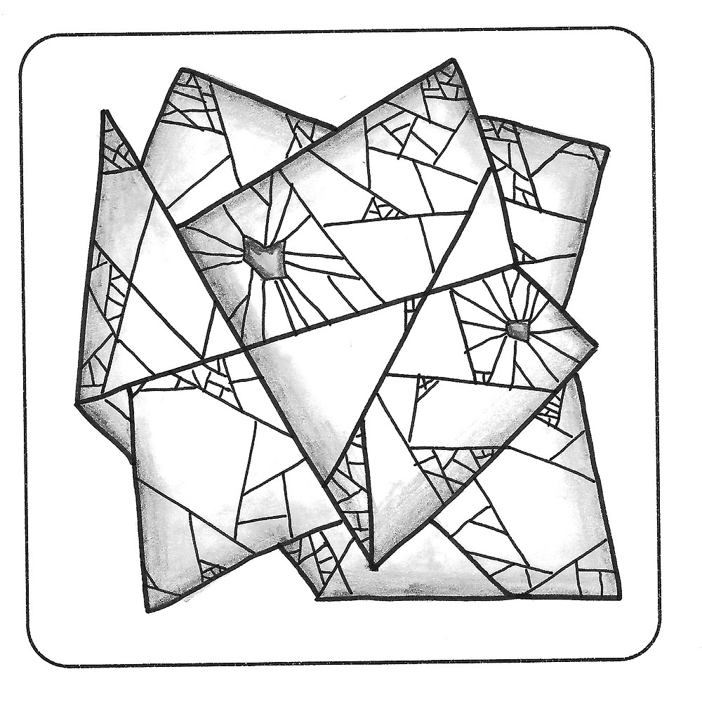 @mariebcreates Voronoi Fractal #zentangleart