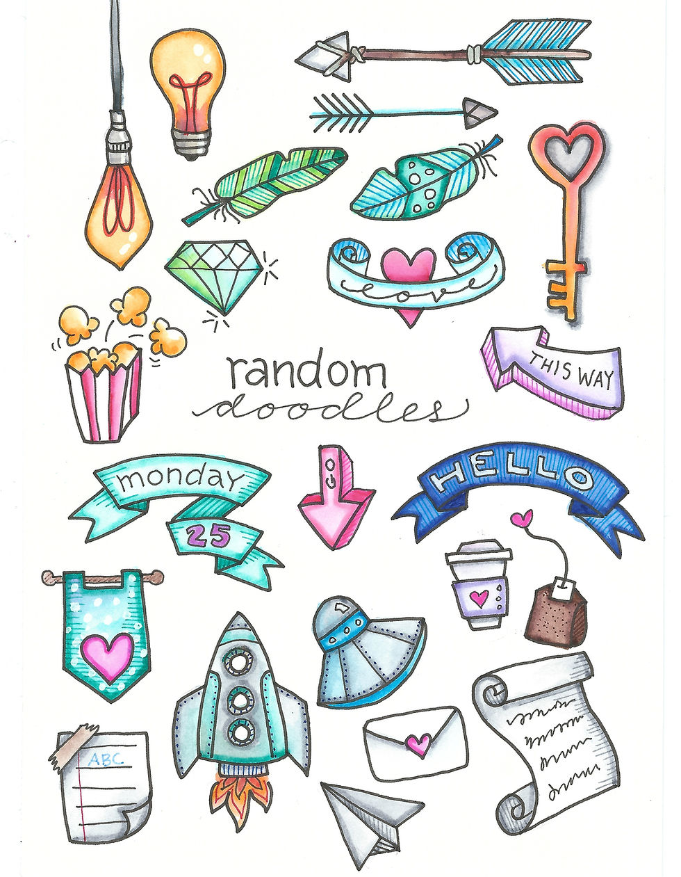 Random and Fun Doodles Perfect for Journaling