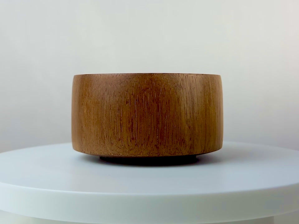 Thumbnail: Small Wood Bowl, Hand-Turned Decorative Hardwood Bowl