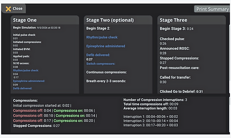 Interface demonstration. Shown values are not study results.