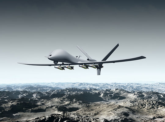 photo of military aerospace drone