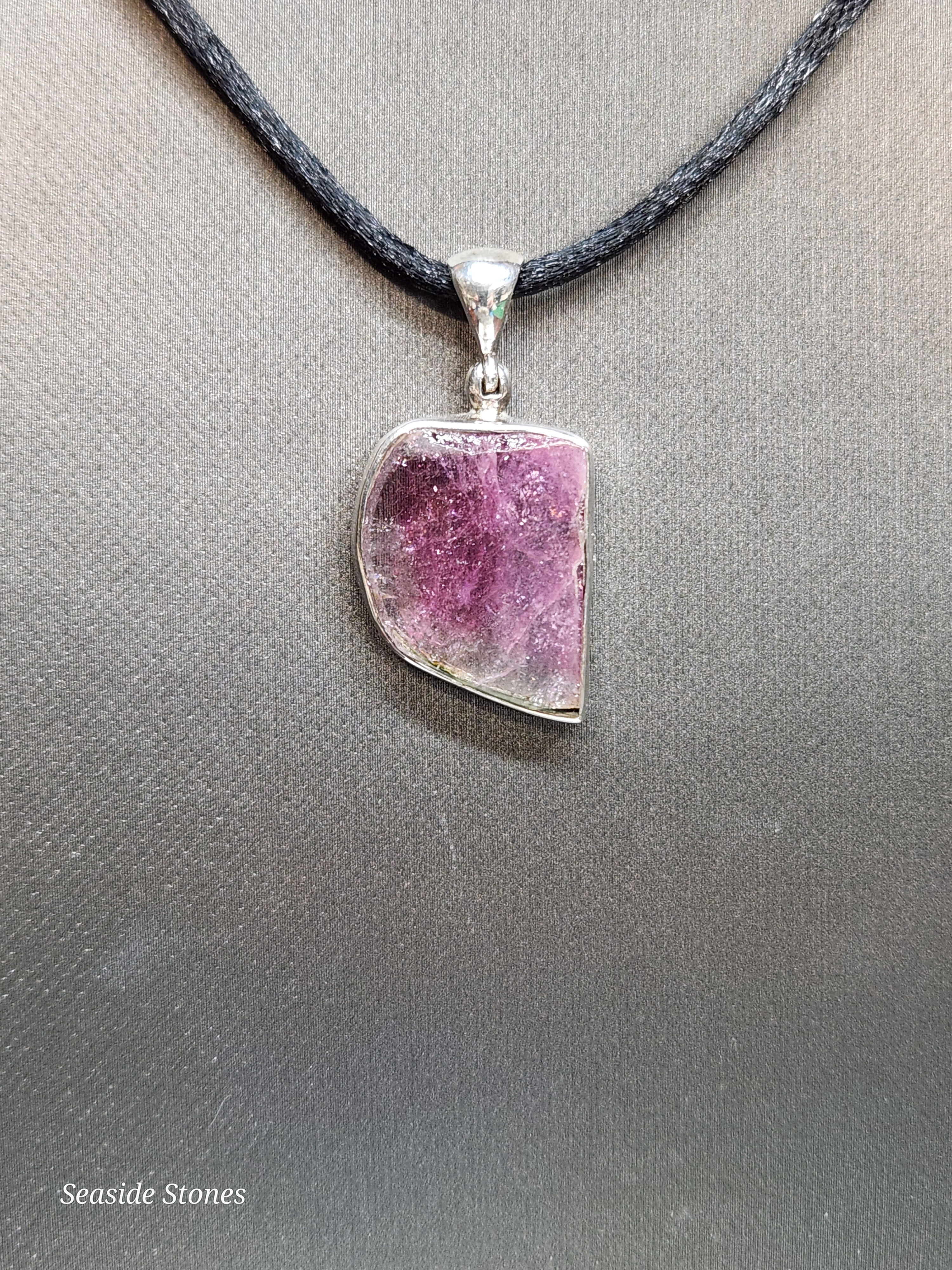 Maine Tourmaline & Sterling Silver Pendant