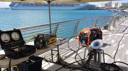 Various hydraulic tools.