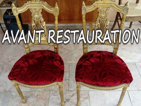 Restauration de chaises par votre artisan tapissier du Rhone