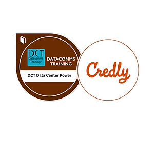 DCT data center and credly badge