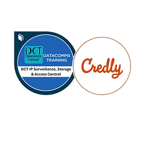 DCT IP Surveilance & accesss control credly badge