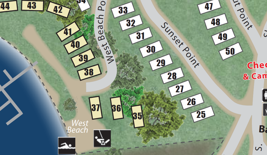 CAMPGROUND MAP ShadyPointCampground