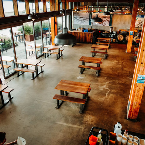 Overhead photo of the Pike Place dining area