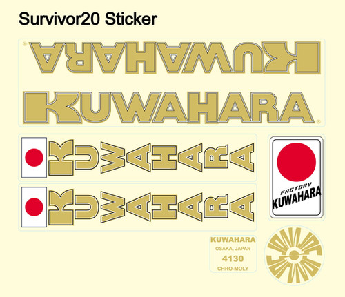 KUWAHARA 当時モノ　純正ステッカー KUWAHARA 当時モノ純正ステッカー
