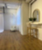 Dedicated hair and makeup station in the HALO studio at Eden Content Studios