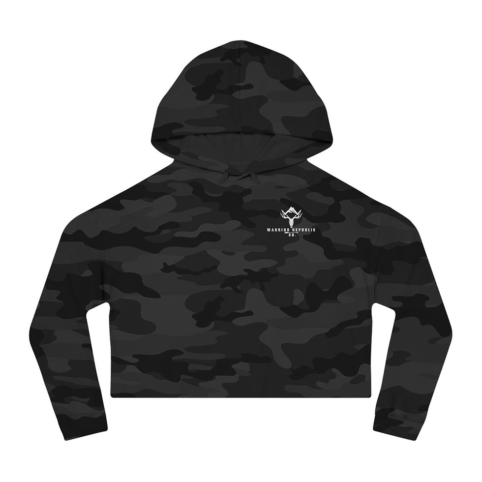 Thumbnail: Lines Tight Cropped Hoodie