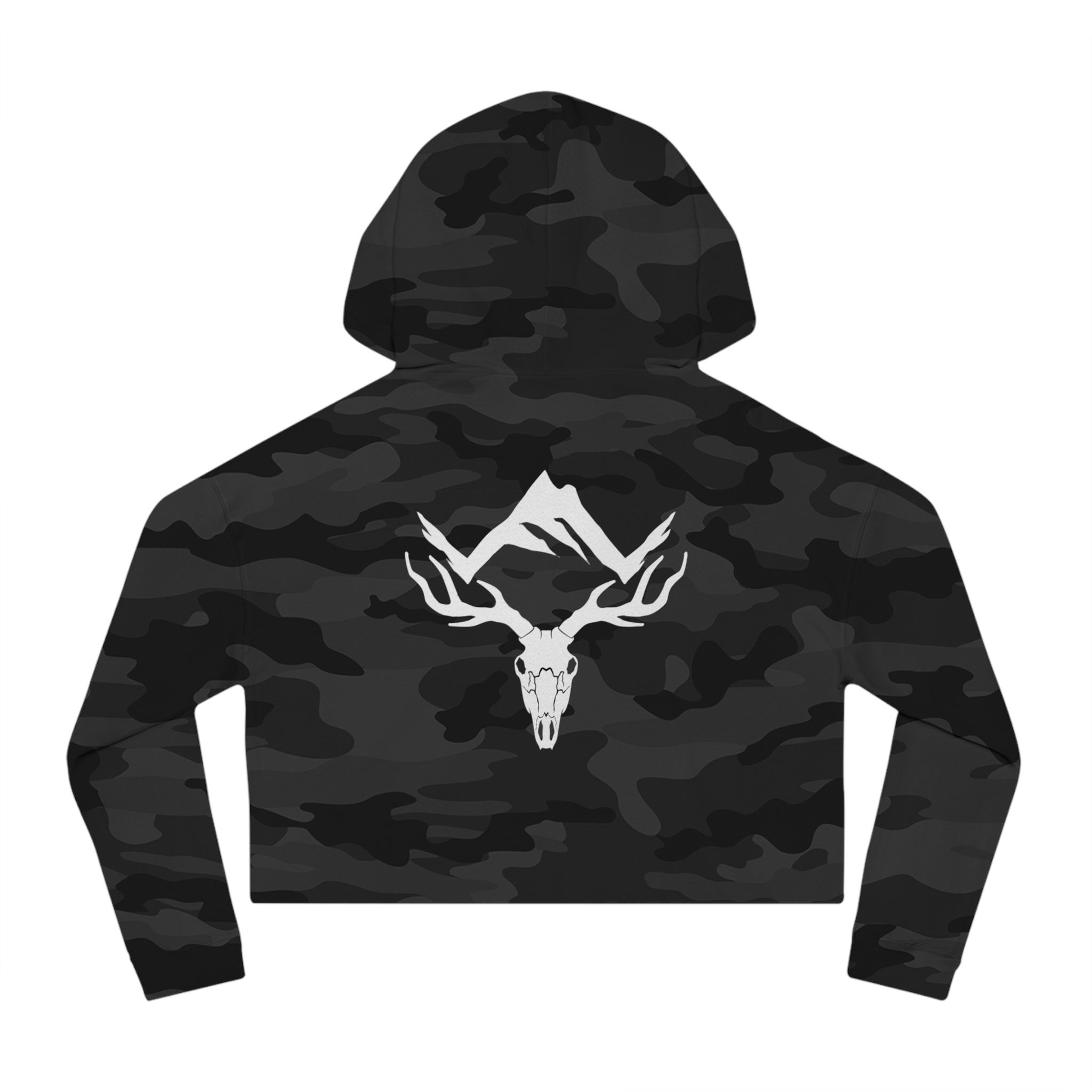 Women’s Skull Crest Cropped Hoodie