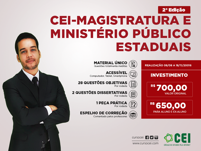 CEI - Magistratura e Ministério Público estaduais - 2ª Edição