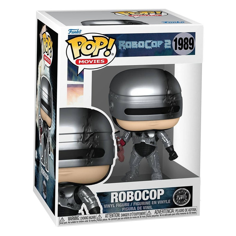 Miniatura: Robocop POP! Movies Vinyl Figures Robocop (Metallic) with Chase 9 cm