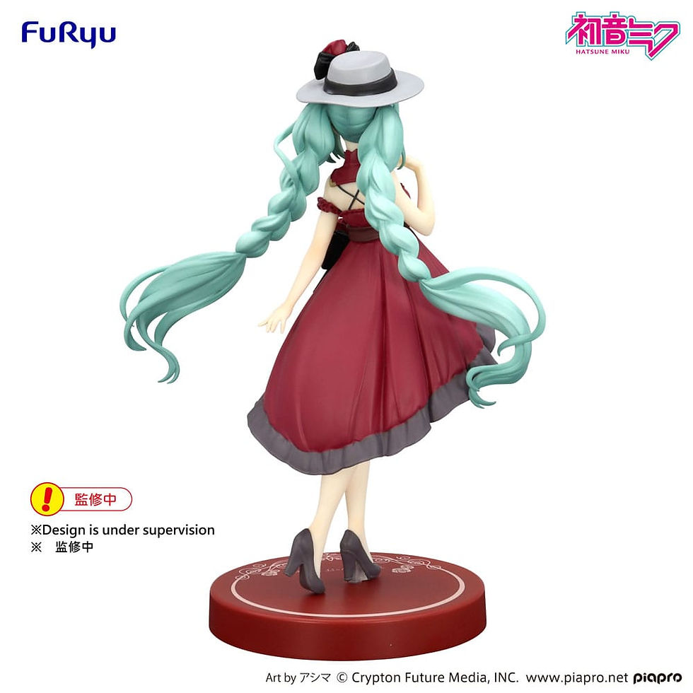 Miniatura: Hatsune Miku Trio-Try-iT Statue Hatsune Miku Outing Dress Red Color Ver. 19 cm