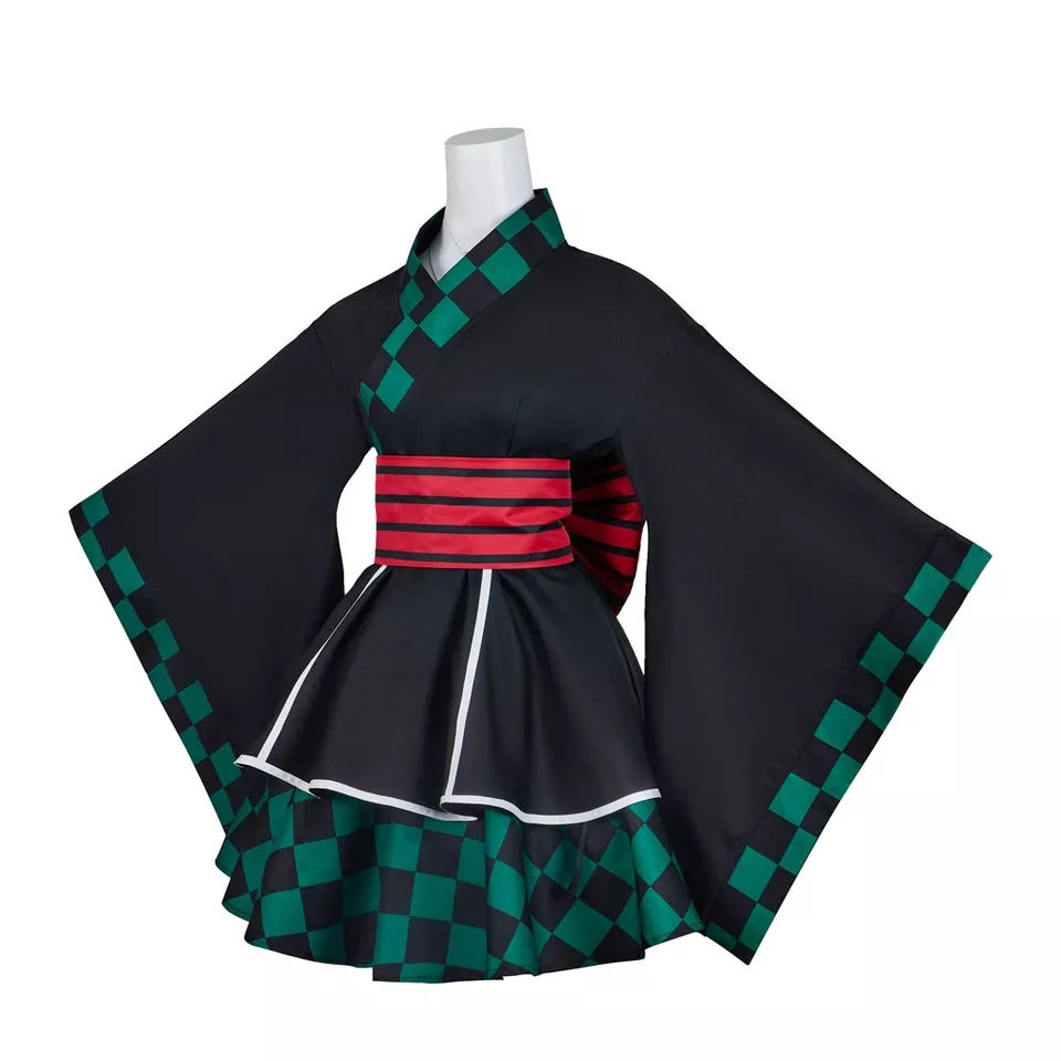 Miniatura: Kimetsu no Yaiba Cosplay Fato Lolita Tanjiro