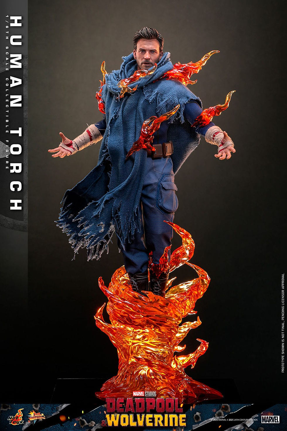 Thumbnail: Deadpool & Wolverine Movie Masterpiece Action Figure 1/6 Human Torch 31 cm
