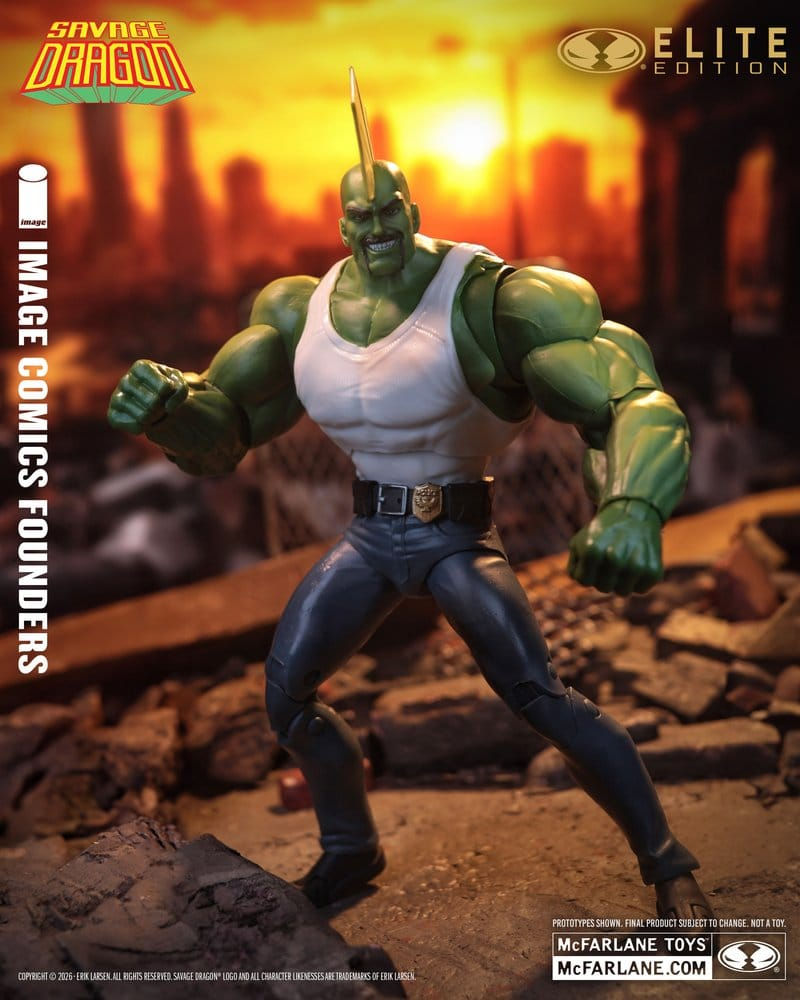 Miniatura: Savage Dragon Image Comics Founders Series McFarlane Elite Edition Figure Dragon