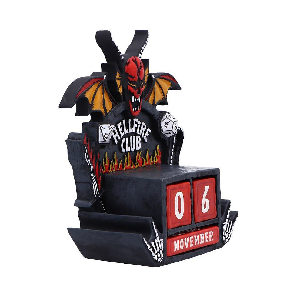 Thumbnail: Stranger Things Perpetual Calendar Hellfire Club 15 cm