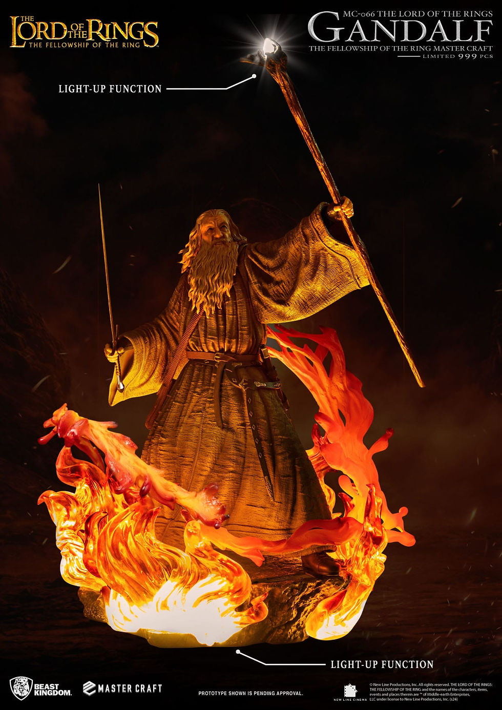 Miniatura: Lord of the Rings Master Craft Statue Gandalf 58 cm