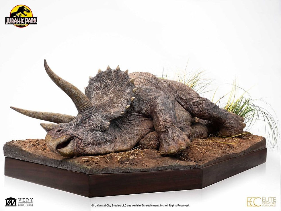Miniatura: Jurassic Park Maquette 1/8 Sick Triceratops 96 cm
