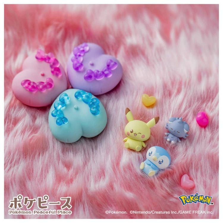 Miniatura: Pokémon PokéPeace: Pikachu Peaceful Doll - Full of Hearts [Takara Tomy]