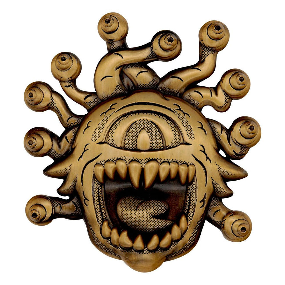 Miniatura: Dungeons & Dragons Medallion Set 50th Anniversary Beholder Twin Edition