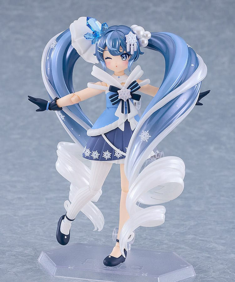 Miniatura: Character Vocal Series 01: Hatsune Miku Figma Figure Snow Miku: Crystal Snow Ver
