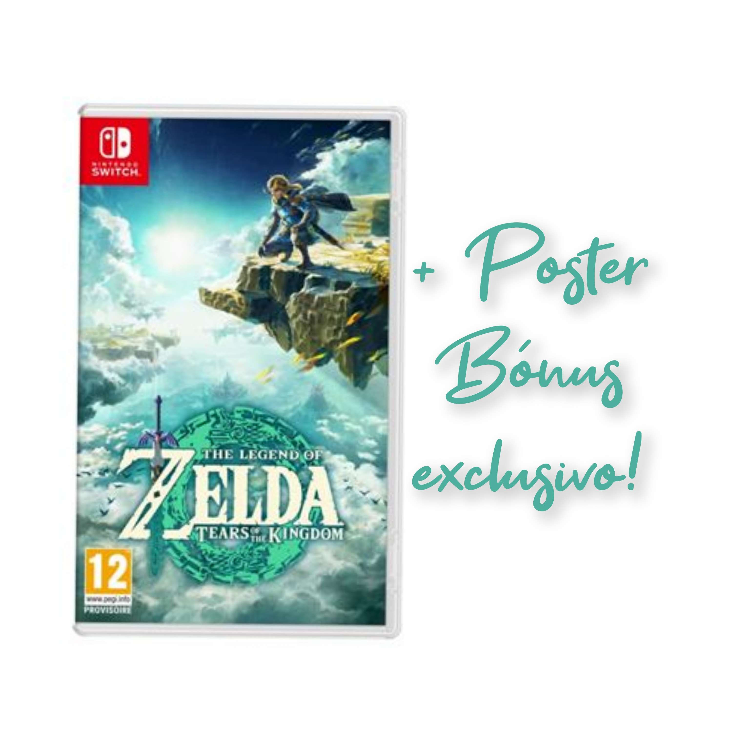 Jogo Nintendo Switch - The Legend of Zelda: Tears of The Kingdom + bónus