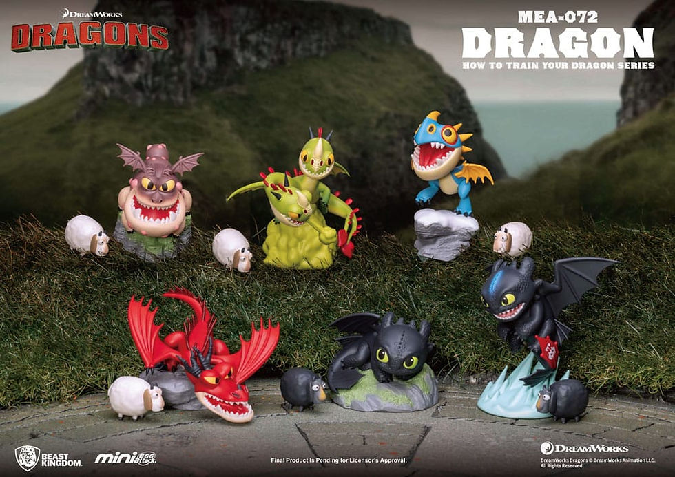 Miniatura: How to train your Dragon Mini Egg Attack Blind Box Figures Series 10 cm