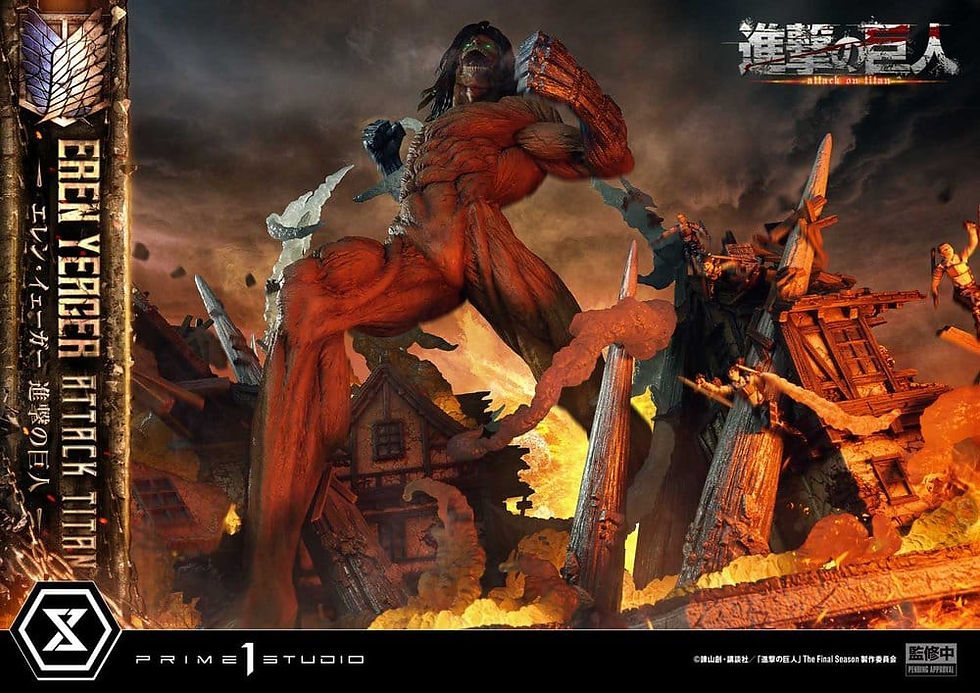 Miniatura: Attack on Titan Ultimate Diorama Masterline Statue Eren Yeager Attack Titan 81cm
