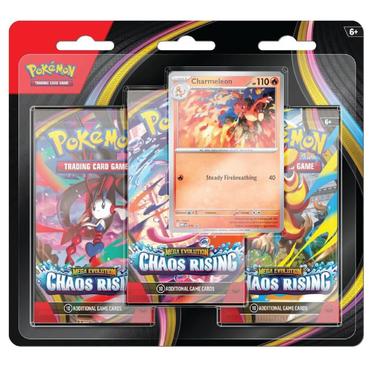 Pokemon Mega Evolution: Chaos Rising 3-pack blister (English)