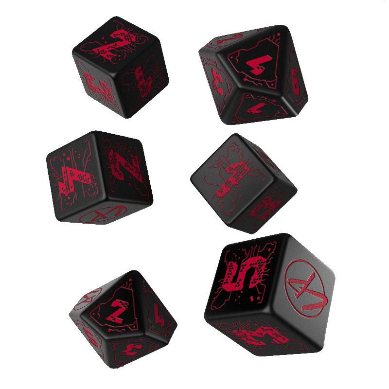 Thumbnail: Cyberpunk Edition Dice Set Blood over Chrome (7)