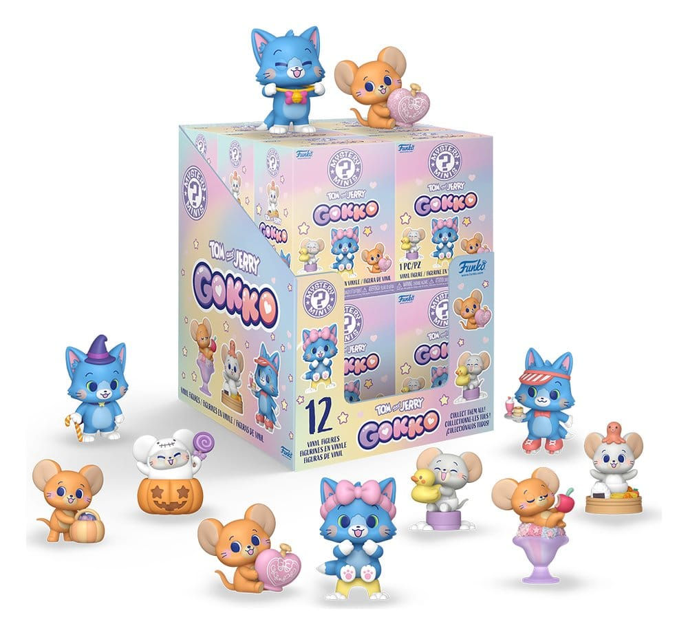Tom & Jerry Gokko Mystery Mini Figures 5 cm Display (12)