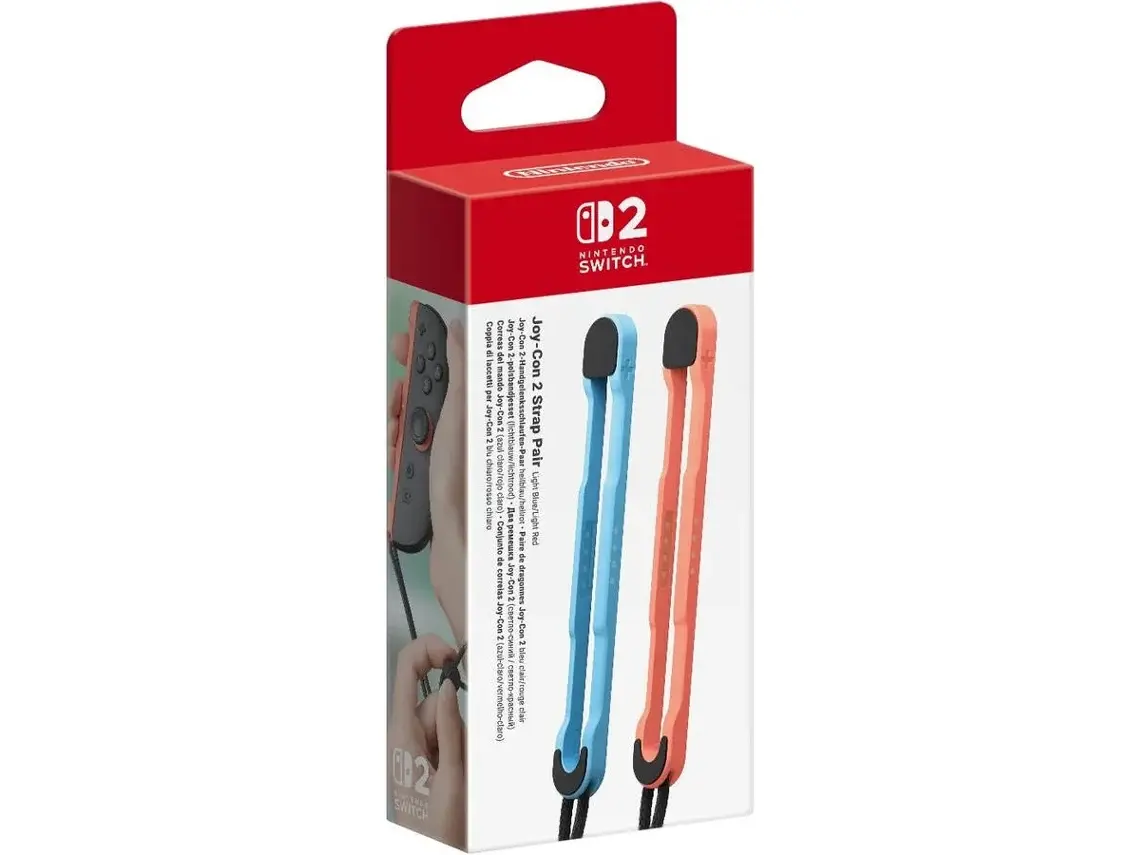 Conjunto de Correias Joy-Con Nintendo Switch 2 (Azul/Vermelho)