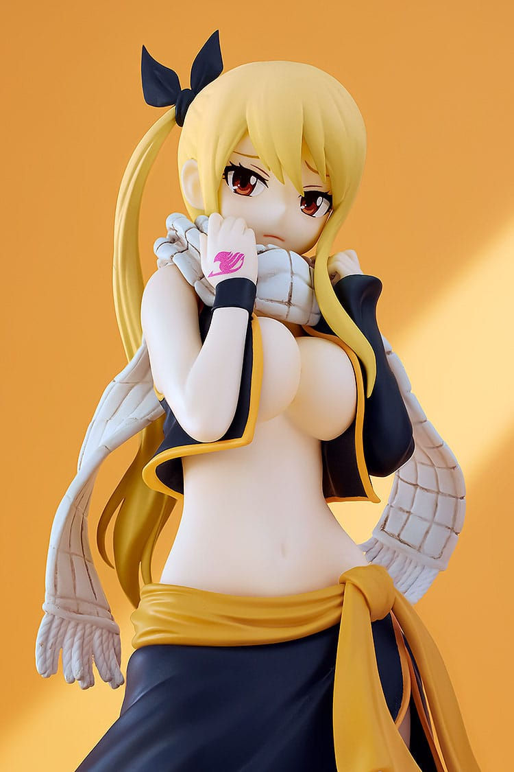 Miniatura: Fairy Tail Pop Up Parade PVC Statue Lucy Heartfilia Natsu Costume Ver. L Size 22