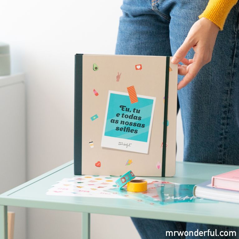 Miniatura: Kit para fazer um álbum de fotos de selfies - Tu, eu e todas as nossas selfies