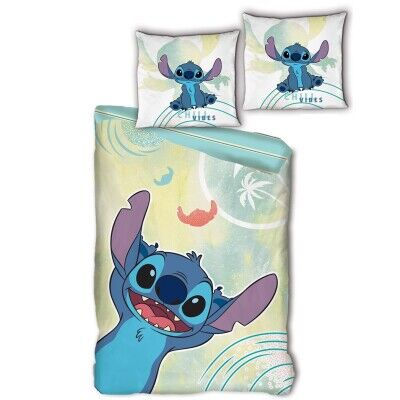 Disney Stitch - Conjunto de Cama Capa de Edredão de Algodão 90cm