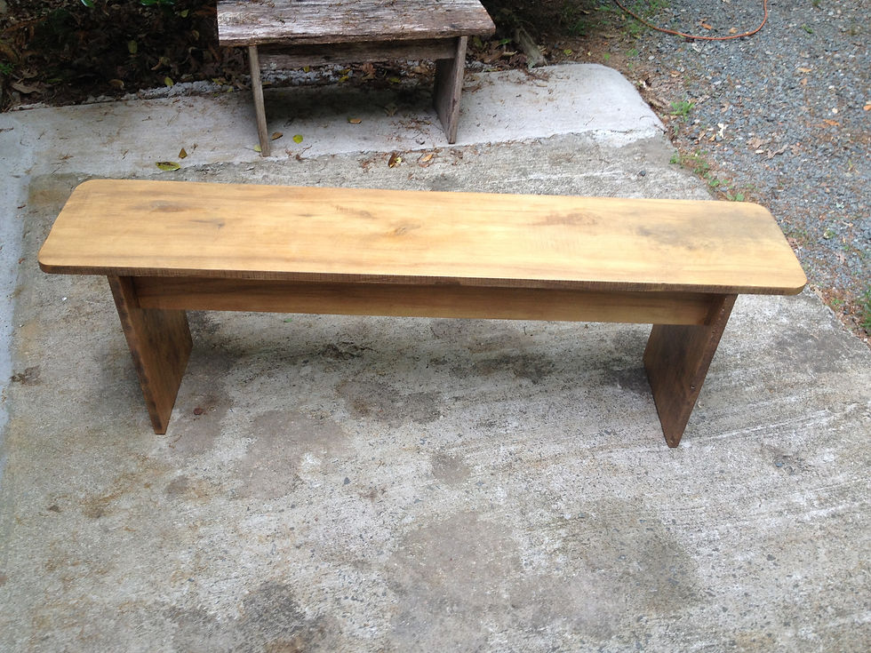 Pine bench 4' $80