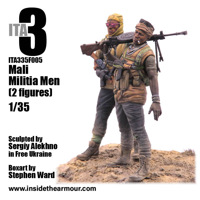 Thumbnail: 1/35 Mali Militiamen (2x Figure Set) ITA335F005