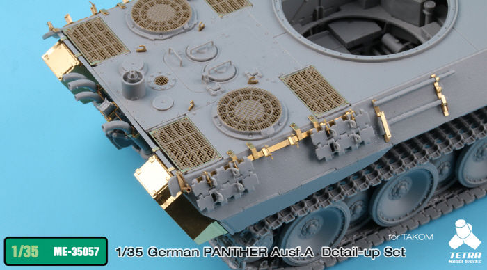 Thumbnail: Panther Ausf. A PE detail set (no skirts) for TAKOM 1/35